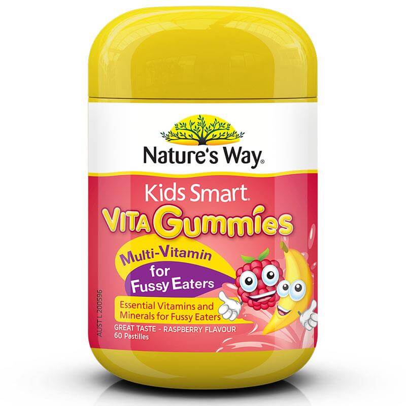 Image result for Kẹo Vitamin trẻ biếng ăn Kids Smart Vita Gummies Multi Vitamin for Fussy Eaters 60 viên Úc